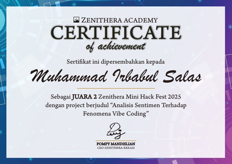 Juara 2 MiniHack Fest